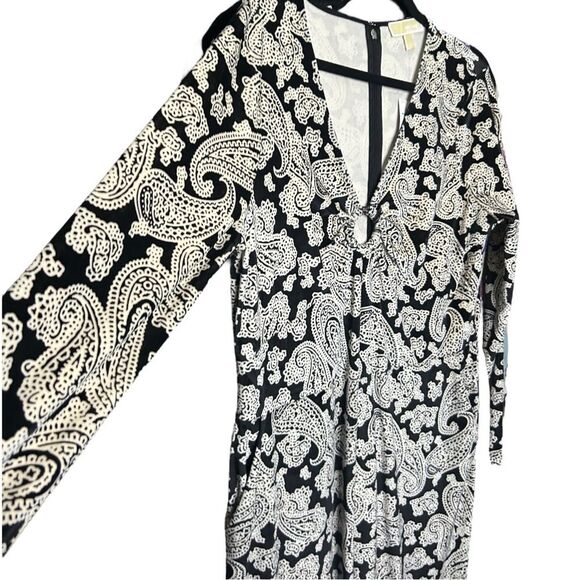 Michael Kors Paisley Print Velvet Jumpsuit Size XL - Picture 8 of 16